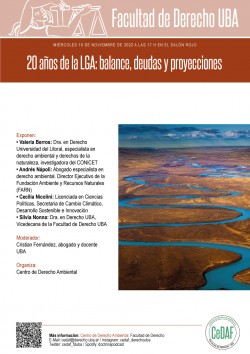 20 años de la LGA: balance, deudas y proyecciones