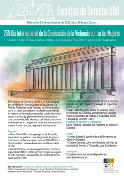 25N Día Internacional de la Eliminación de la Violencia contra las Mujeres: Logros y desafíos en la lucha contra las violencias por motivos de género y diversidad