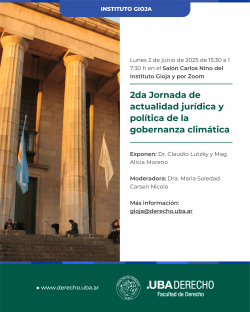 2da Jornada de actualidad jurídica y política de la gobernanza climática