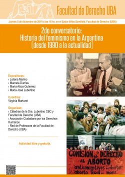 2do conversatorio: Historia del feminismo en la Argentina (desde 1990 a la actualidad)