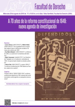A 70 años de la reforma constitucional de 1949: nueva agenda de investigación