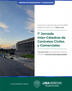 1ª Jornada intercátedras de Contratos Civiles y Comerciales