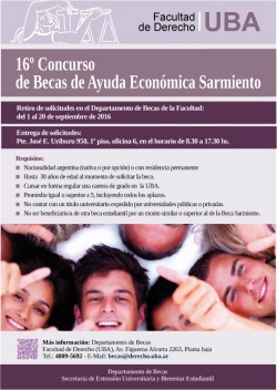16º Concurso de Becas de Ayuda Económica Sarmiento