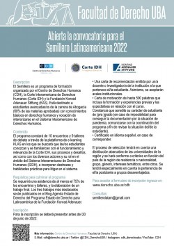Abierta la convocatoria para el Semillero Latinoamericano 2022