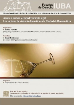 Acceso a justicia y empoderamiento legal: Las víctimas de violencia doméstica en la Ciudad de Buenos Aires