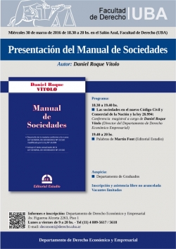 Presentación del Manual de Sociedades