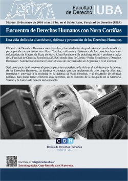 Encuentro de Derechos Humanos con Nora Cortiñas