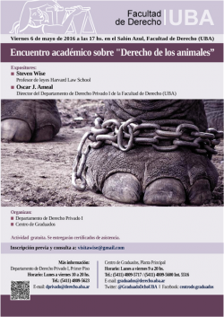 Encuentro académico "Derecho de los animales"