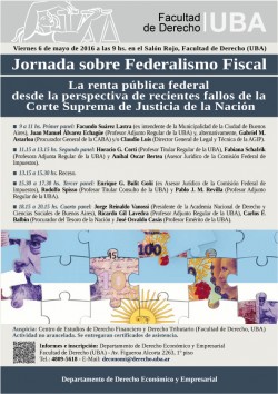 Federalismo fiscal: La renta pública federal desde la perspectiva de recientes fallos de la Corte Suprema de Justicia de la Nación