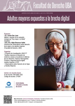 Adultos mayores expuestos a la  brecha digital