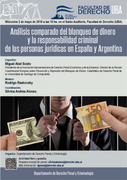 Análisis comparado del blanqueo de dinero y la responsabilidad criminal de las personas jurídicas en España y Argentina