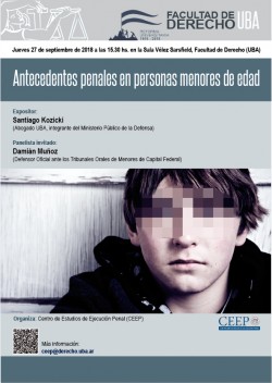 Antecedentes penales en personas menores de edad