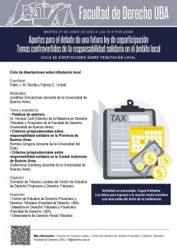 Aportes para el debate de una futura ley de coparticipación. Temas controvertidos de la responsabilidad solidaria en el ámbito local