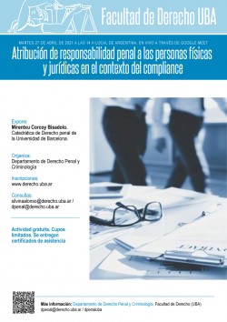 Atribución de responsabilidad penal a las personas físicas y jurídicas en el contexto del <i>compliance</i>