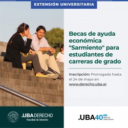 Becas de ayuda económica "Sarmiento" para estudiantes de carreras de grado