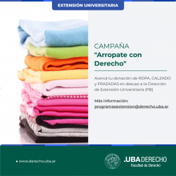 Campaña: "Arropate con Derecho"