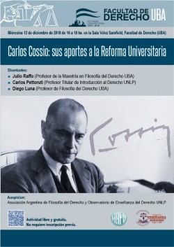 Carlos Cossio: sus aportes a la Reforma Universitaria