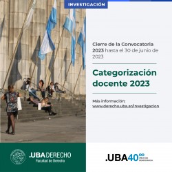 Categorización Docente 2023