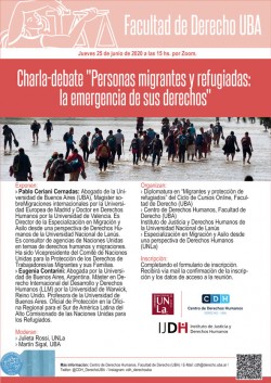 Charla-debate "Personas migrantes y refugiadas:  la emergencia de sus derechos"