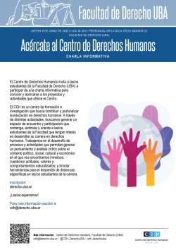 Charla informativa - Acercate al Centro de Derechos Humanos