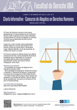 Charla Informativa -  Concurso de Alegatos en Derechos Humanos 2022