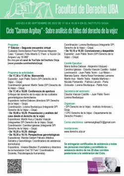 Ciclo "Carmen Argibay" - Sobre análisis de fallos del derecho de la vejez