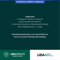 Ciclo de charlas sobre  inclusión de perspectiva de géneros: caja de herramientas y contenidos