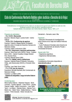 Ciclo de Conferencias Norberto Bobbio sobre Justicia y Derecho de la Vejez - 10° Edición. Segundo encuentro online sobre seguridad económica y derechos