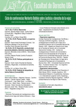 Ciclo de conferencias Norberto Bobbio sobre Justicia y derecho de la vejez