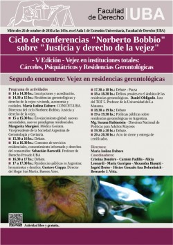 Ciclo de Conferencias Norberto Bobbio sobre Justicia y Derecho de la Vejez
