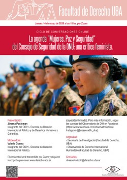 Ciclo de conversaciones online: La agenda "Mujeres, Paz y Seguridad" del Consejo de Seguridad de la ONU: una crítica feminista
