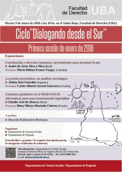 Ciclo "Dialogando desde el sur". Primera sesión de enero 2018