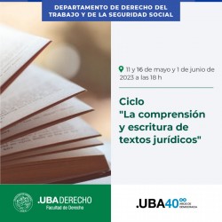 Ciclo: La comprensión y escritura de textos jurídicos