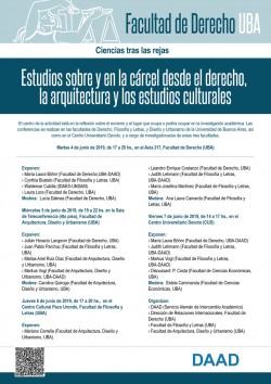 Ciencias tras las rejas: Estudios sobre y en la cárcel desde el derecho, la arquitectura y los estudios culturales