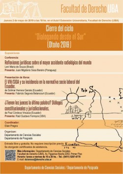 Cierre del ciclo "Dialogando desde el Sur", otoño 2019