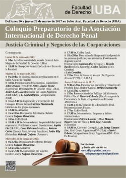 Coloquio Preparatorio de la Asociación Internacional de Derecho Penal