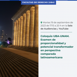 Coloquio UBA-UNAM. Examen de proporcionalidad y potencial transformador  en perspectiva comparada latinoamericana