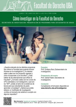 Cómo investigar en la Facultad de Derecho