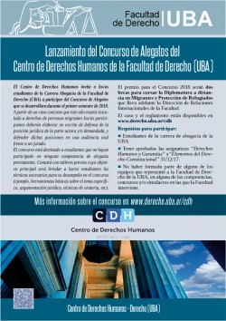 Concurso de Alegatos del Centro de Derechos Humanos de la Facultad de Derecho (UBA)