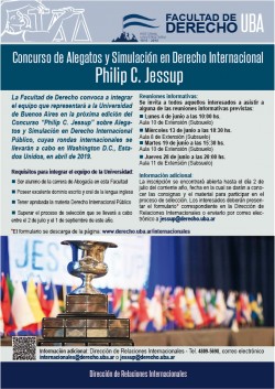 Concurso de Alegatos y Simulación en Derecho Internacional Philip C. Jessup