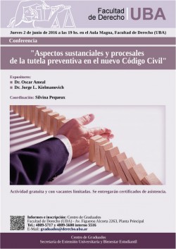 Conferencia "Aspectos sustanciales y procesales de la tutela preventiva en el nuevo Código Civil"