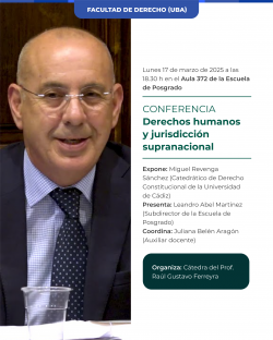 Conferencia "Derechos humanos y jurisdicción supranacional"
