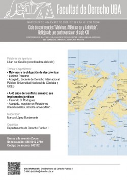 Conferencia IX: CuestiÃ³n Malvinas, diplomacia multilateral en Naciones Unidas y recursos del AtlÃ¡ntico Sur