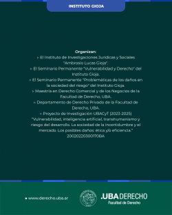 Conferencia: La sociedad hackeada por el riesgo. Nuevos desafíos del avance científico