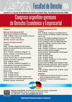 Congreso argentino-germano de Derecho Económico y Empresarial