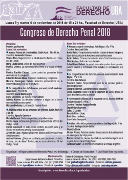 Congreso de Derecho Penal 2018