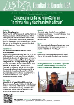 Conversatorio con Carlos Rolero Santurián "La mirada, el rol y el accionar desde la fiscalía"