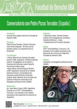 Conversatorio con Pedro Pozas Terrados (España)