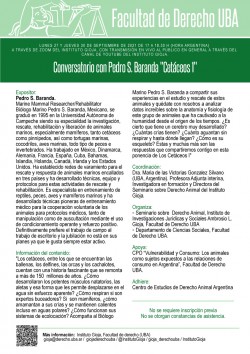 Conversatorio con Pedro S. Baranda "Cetáceos 1"