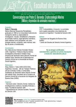 Conversatorio con Pedro S. Baranda. Criptozoología Marina (Mitos y leyendas de animales marinos)